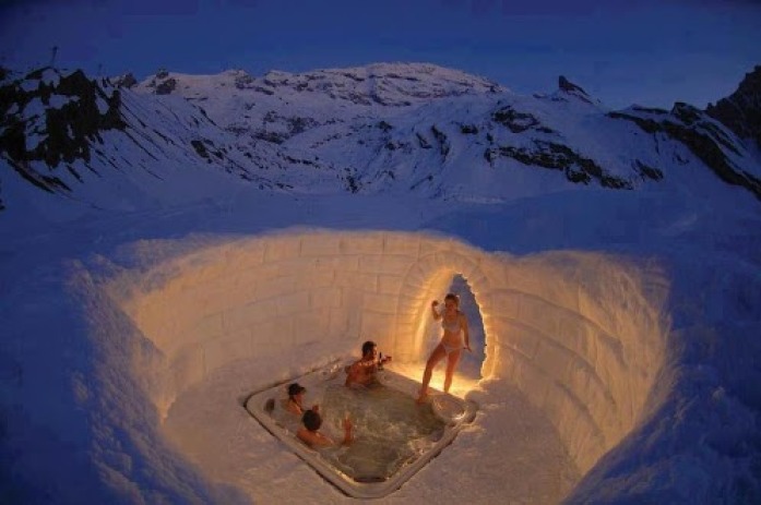 Switzerland Matterhorn Outdoor Jacuzzi