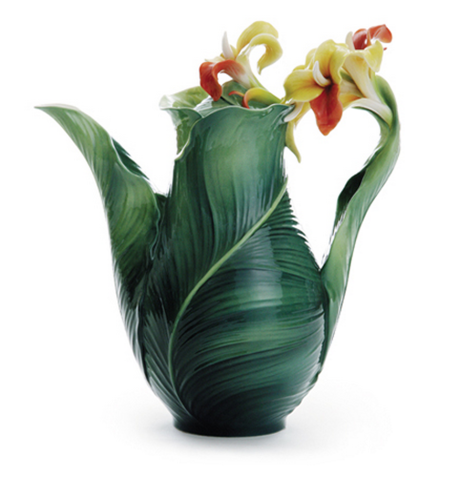 Most Beautiful Teapot - Garden Lily Leaf By Franz Collection