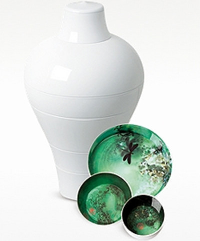 IBRIDE Ming Vase Stackable Bowls Modern Dining Set