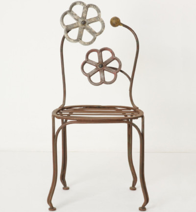  Serge Rosenzweig Furniture Shabby Chic Metal Chairs