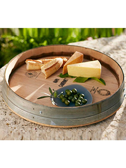 Wine Country Chic Wine Barrel Lazy Susan