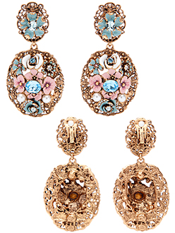 Oscar De La Renta Jewelry Modern Baroque Earrings