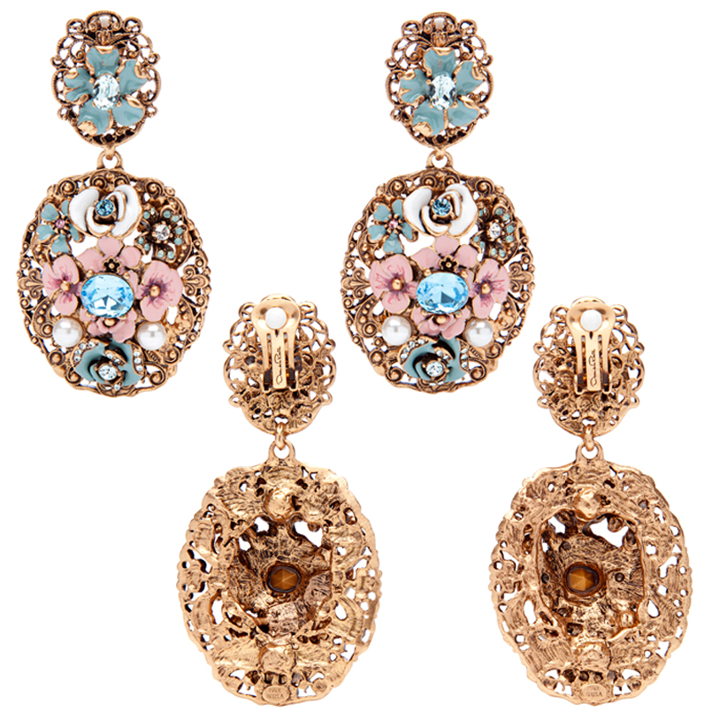 Oscar De La Renta Jewelry Modern Baroque Earrings 