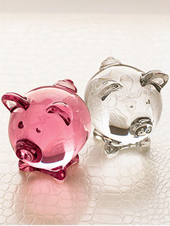 French Crystal Pig Baccarat Crystal Gifts