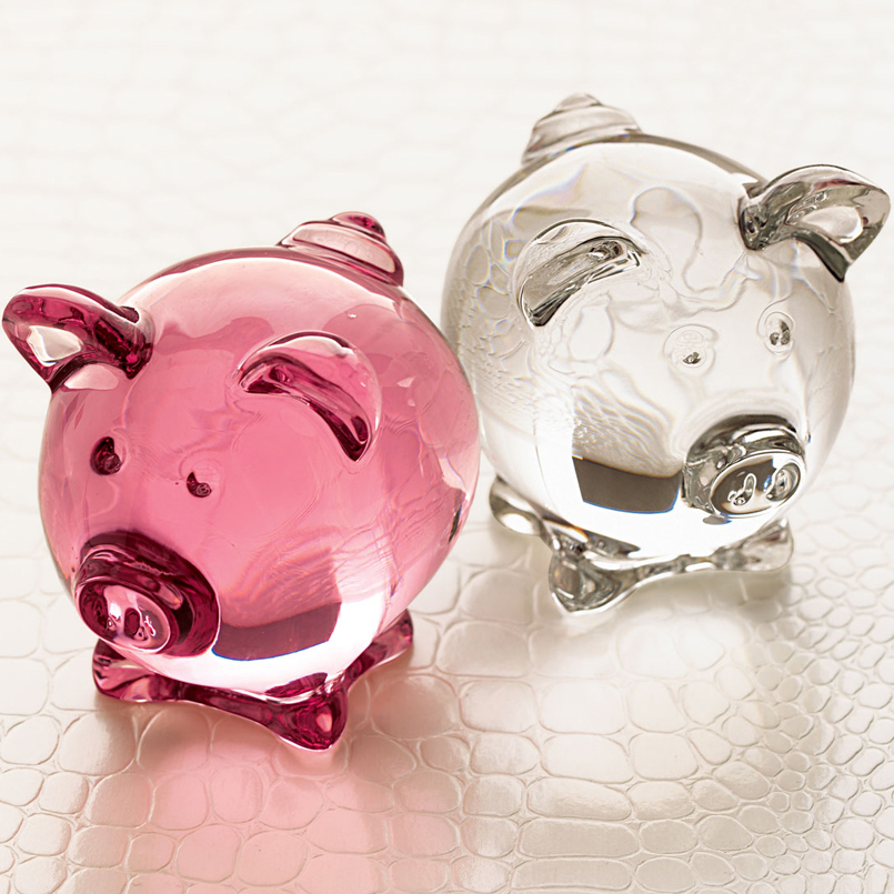 French Crystal Pig Baccarat Crystal Gifts