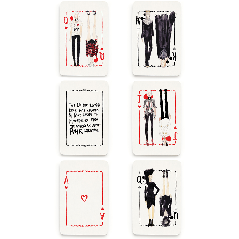 Blue Logan Punk Rock Playing Cards