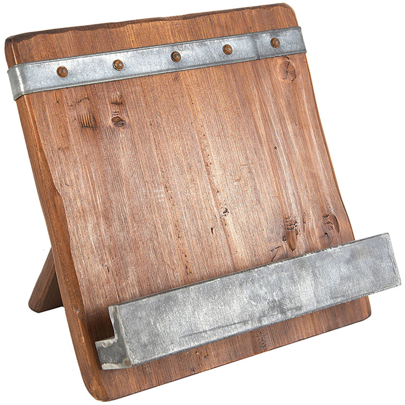 Stacy Borocz Reclaimed Wood Cookbook Stand