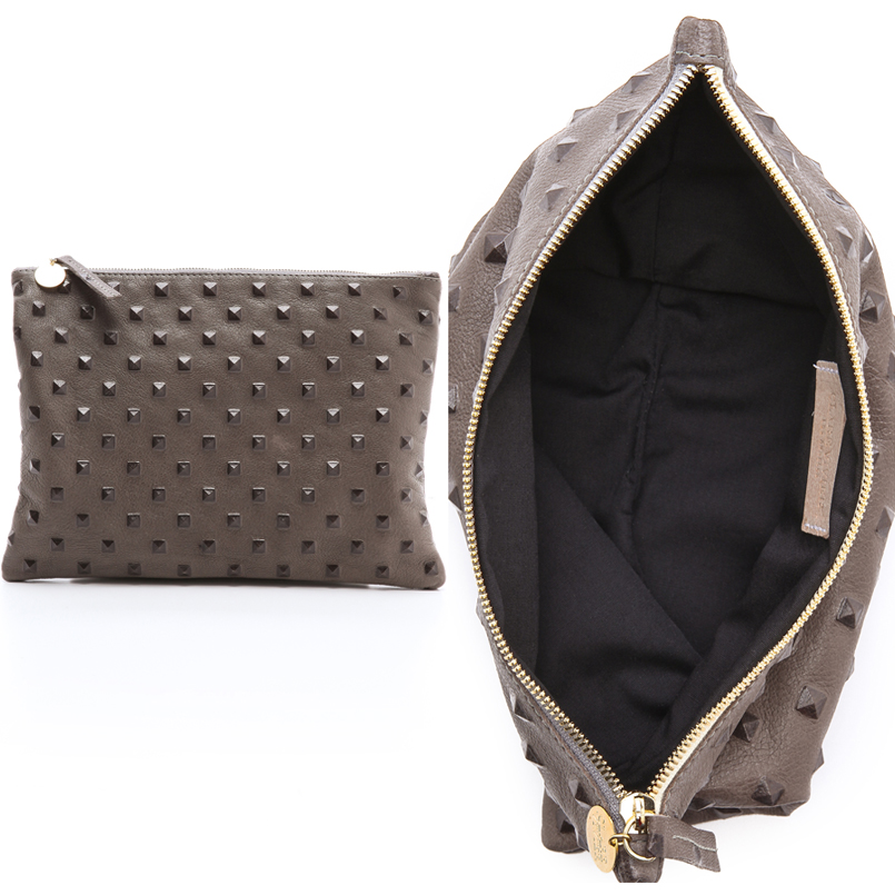 Clare Vivier Clutch Review Leather Studded Clutch Bag