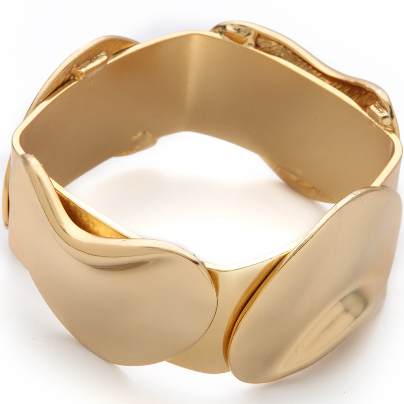 Tuleste Market Vintage Inspired Gold Flower Cuff Bracelet