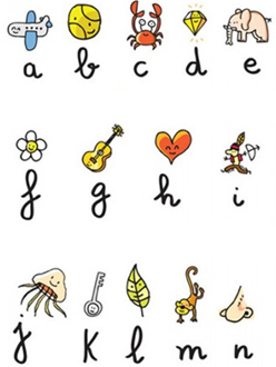 Kids Room Decorating Ideas Chic Alphabet Wall Stickers