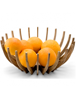 Contemporary Wooden Fruit Bowl