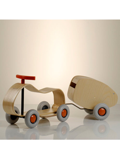 Childrens Wooden Push Cart