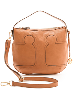 Brown Leather Hobo Tote Bag