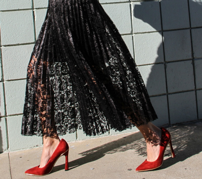 Black Lace Skirt Outfit Ideas: Part 1