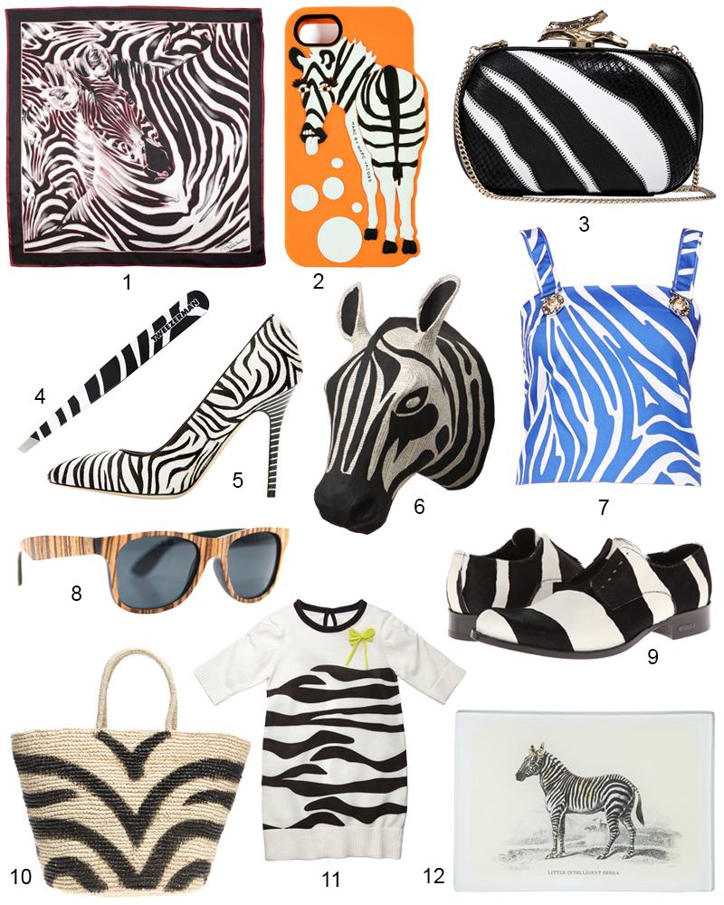 The Hit List - 12 On Trend Zebra Print Accessories Right Now
