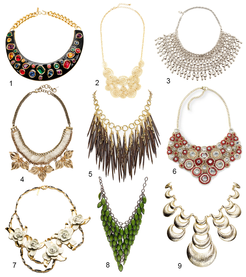 The Hit List – 9 Stunning Bib Necklaces Right Now