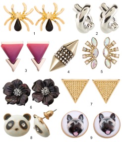 Modern Stud Earrings www.curatedcool.com