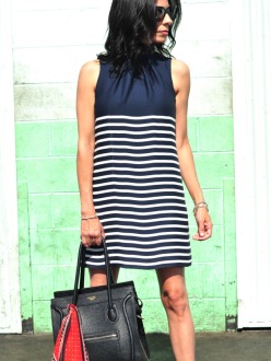 The Navy Striped Dress