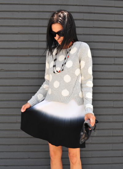 Cool Tone - Parker Skirt & Polka Dot Sweater
