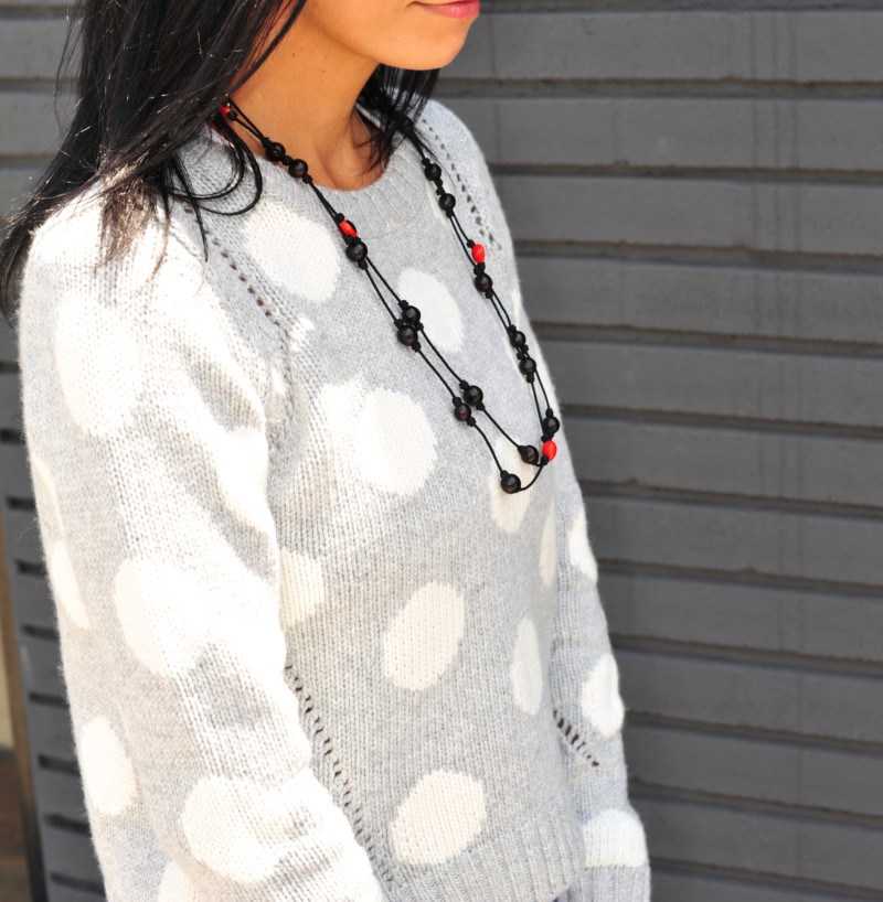 Cool Tone  - Parker Skirt & Polka Dot Sweater