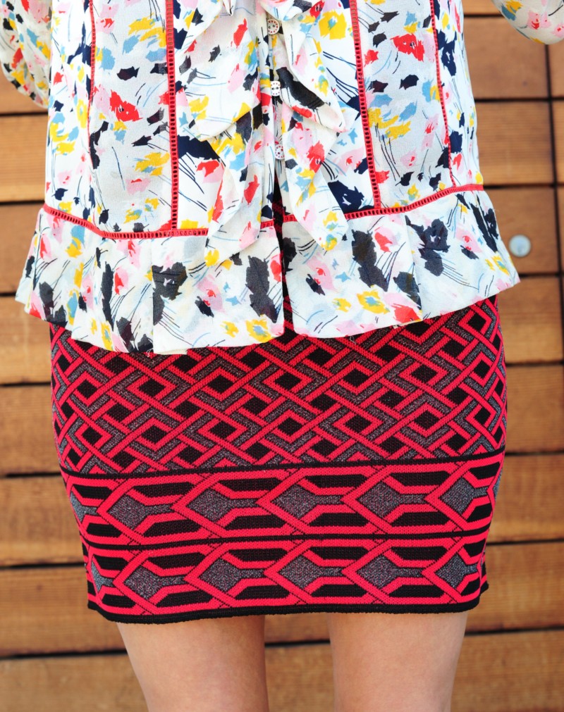 Prints and Patterns - DVF Blouse - Parker Skirt