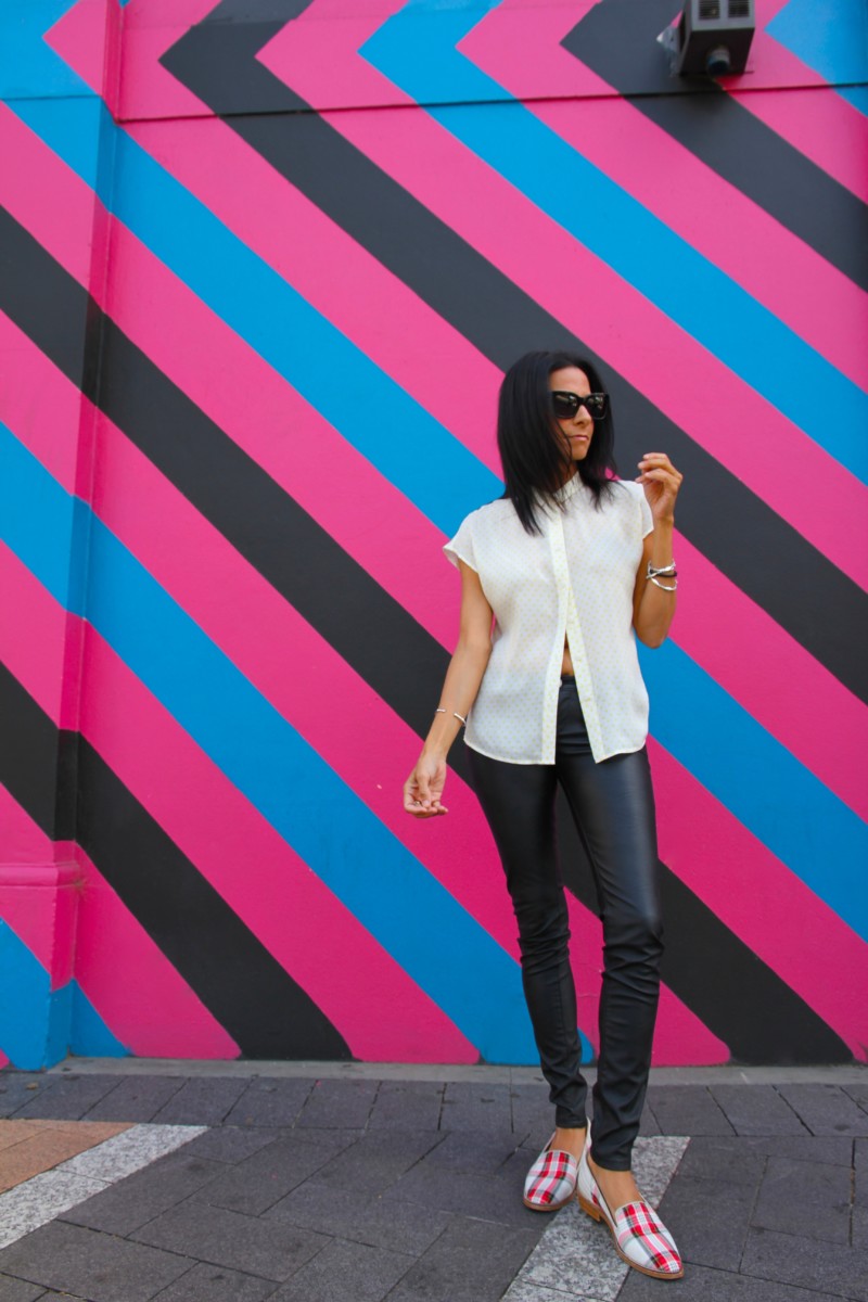 polka dots shirt