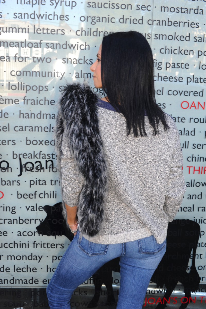 First Day Of Cool - Townsen Sweater - Faux Fur Stole