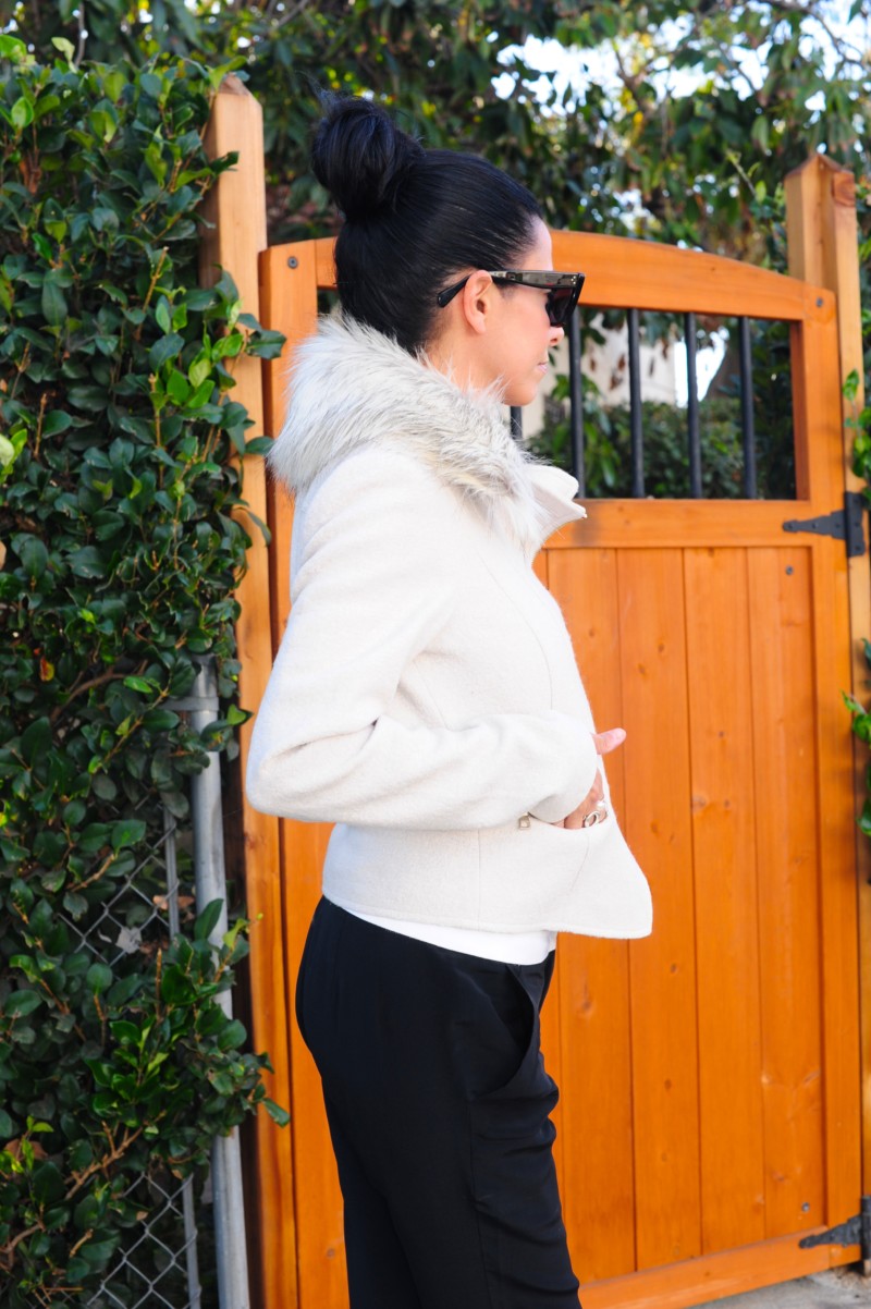 Why Faux Fur Trim Is My New Fave Thing - Ann Taylor Faux Fur Jacket
