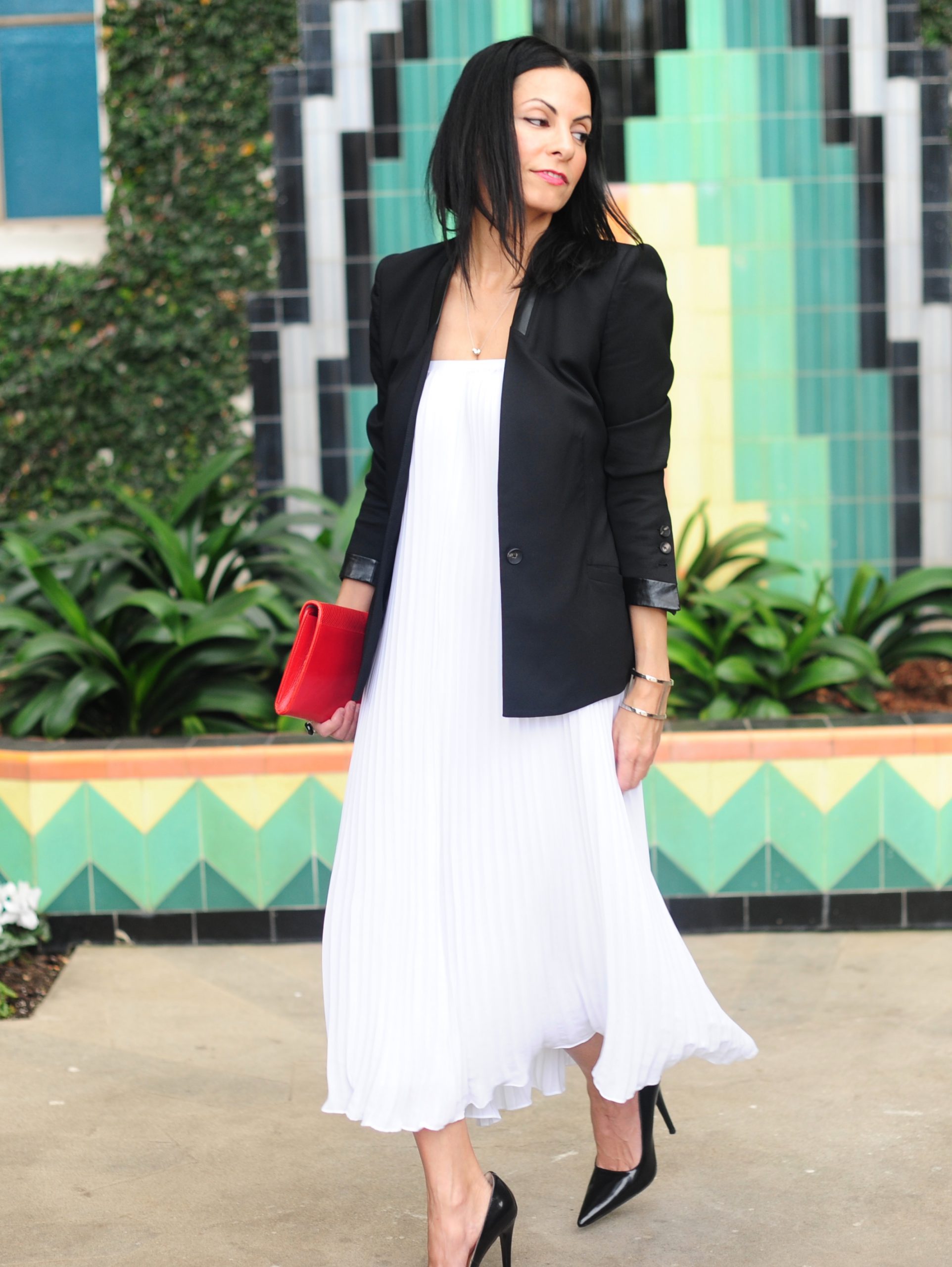Long Pleated Skirts - Theory White Skirt