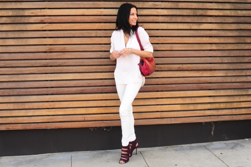 Styling Fashion Basics - Vince White Blouse