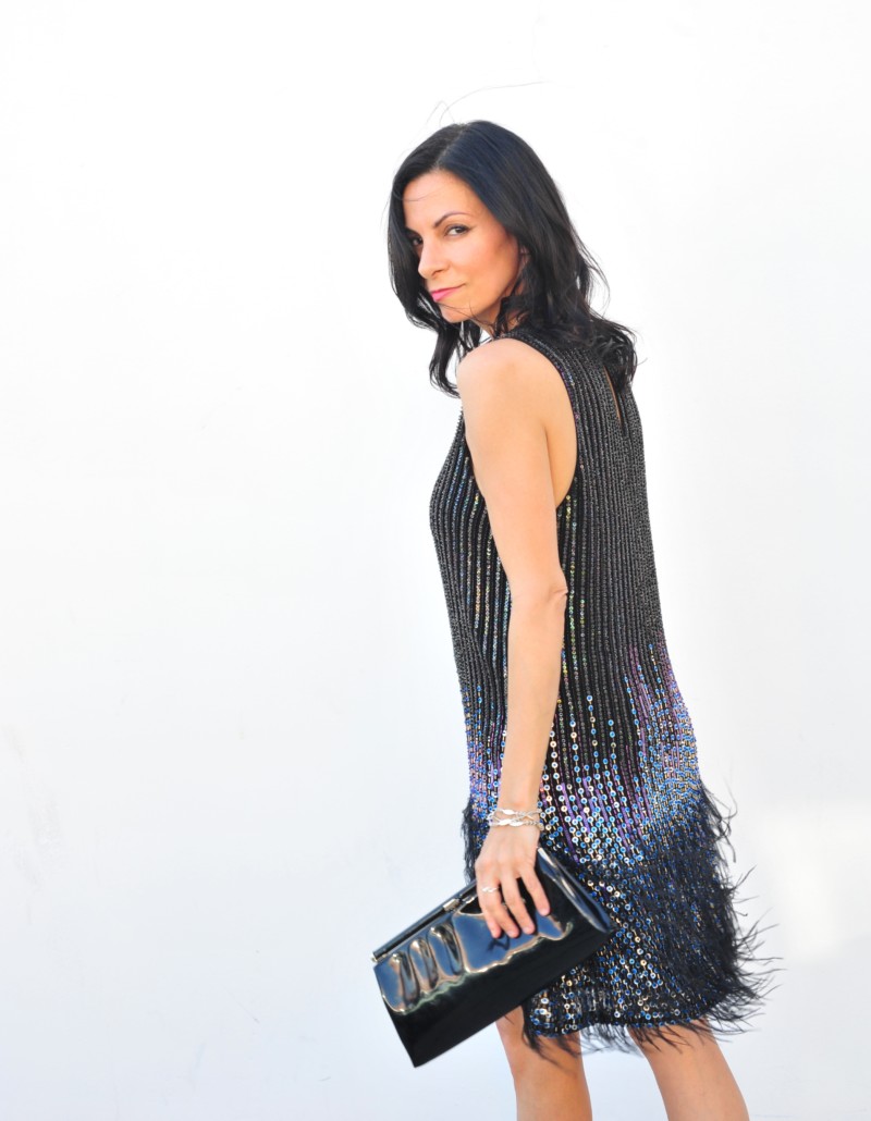 Parker Sequin Feather Dress - Curated Cool