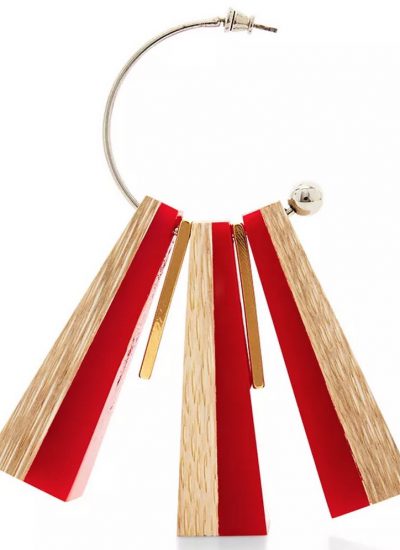 Wood Marni Earrings