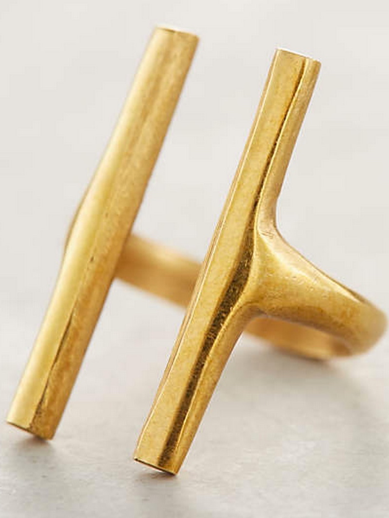 Cool Find Of The Day: Soko Modern Brass Bar Ring