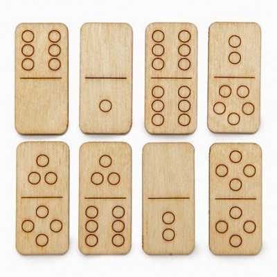 Monocle Wooden Travel Dominos 
