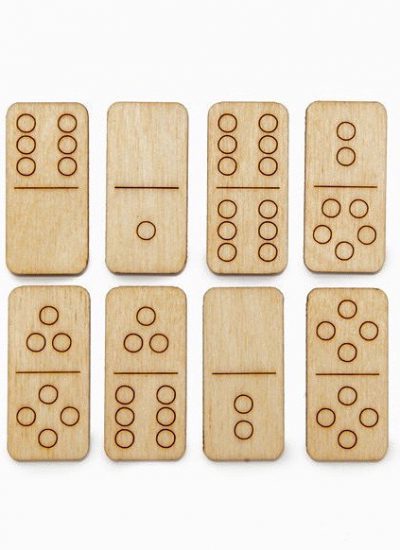 Monocle Wooden Travel Dominos