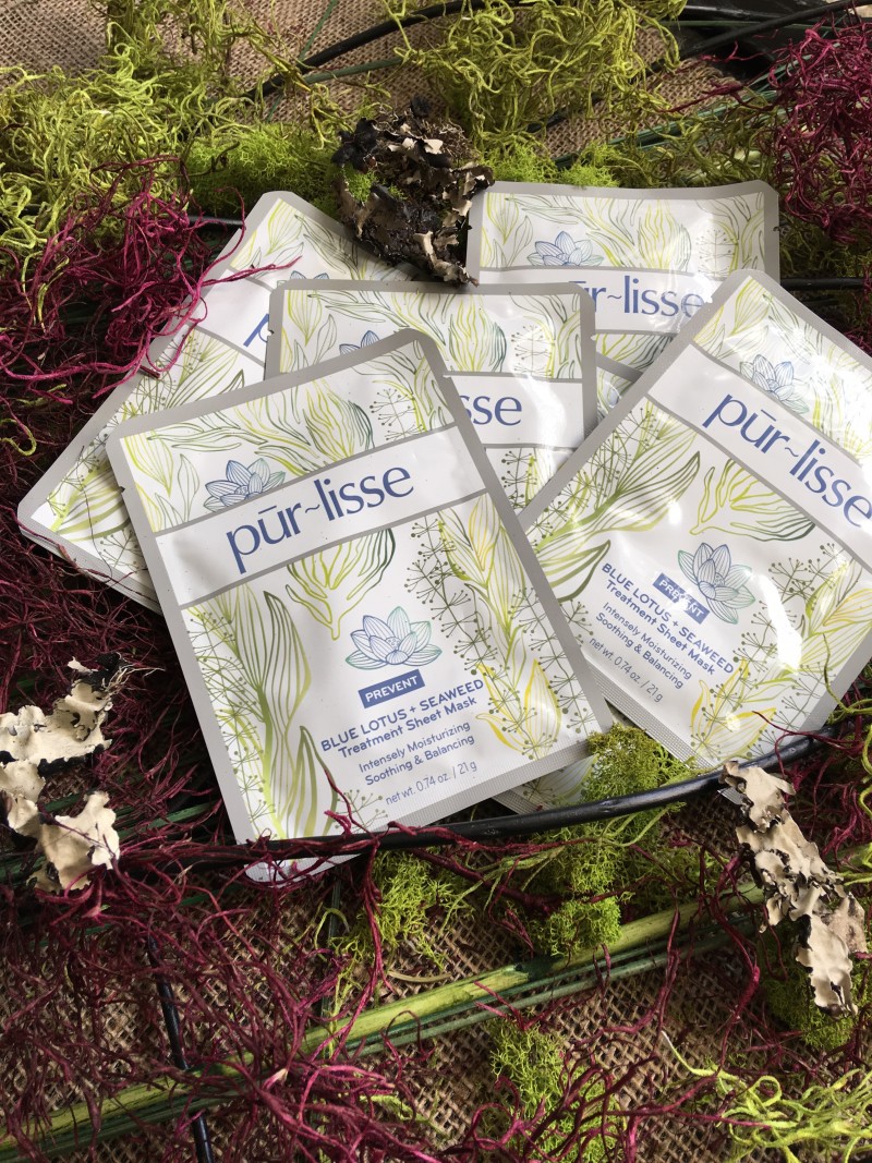 Purlisse Blue Lotus and White Tea Sheet Masks